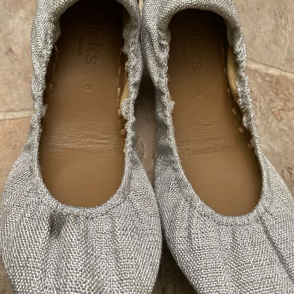 Tieks by Gavrieli Vegan Ballet Flats Gray Women's Size 8 - Picture 4 of 10